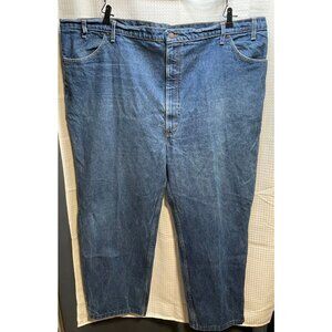 Plain Pockets jeans mens 50 x 29 high rise tapered made USA blue